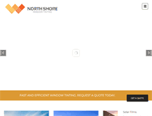 Tablet Screenshot of northshorewindowtinting.com.au